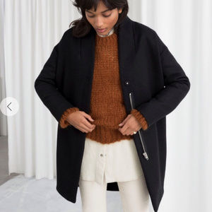& Other Stories wool cocoon coat - NEW NWT